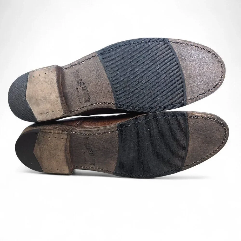 Walk-Over Vintage Collection Cap‎ Toe Leather Oxfords Brown T10137 Men's 11M